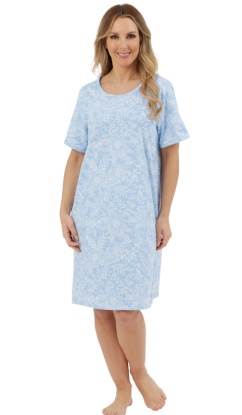 Marlon Basic 100% Cotton Jersey Short Sleeve Nightdress